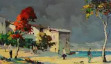 Untitled by Cecil Rochfort D'Oyly-John, oil on canvas, sold Mar 2022