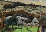 Untitled by Paul Maze, 1952, oil on board, sold Mar 2022