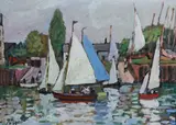 Untitled by Llewellyn Petley-Jones, oil on canvas, sold Mar 2022