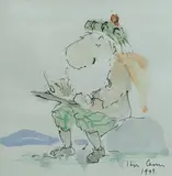 Untitled by Hugh Casson, 1993, ink and watercolour, sold Mar 2022