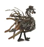A welded metal cockerel by Sokari Douglas Camp, sculpture, sold Mar 2022
