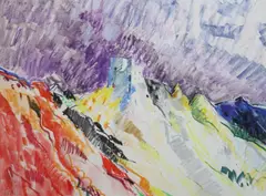 Untitled by Donald Hamilton Fraser, mixed media, sold Mar 2022
