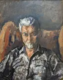 The Old Whaler, Exhibited Royal Academy 1971 by Archibald Ziegler, oil on board, sold Mar 2022