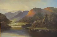 Loch scene by Henry Cooper, oil on canvas, sold Mar 2022