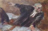 Plea for the Defence by Phyllis Edith Mackenzie, oil on canvas, sold Mar 2022