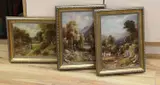 Figures in woodland by Robert John Hammond, oil, sold Mar 2022