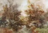 Autumn by Phyllis del Vecchio, watercolour, offered Mar 2022