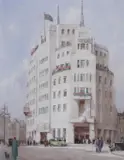 The BBC London by Edith Mary Garner, watercolour, sold Mar 2022