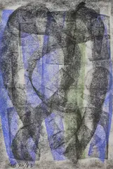 Untitled by George Dannatt, pastel on paper, sold Mar 2022