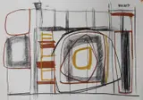 Untitled by James Hull, pastel on paper, sold Mar 2022