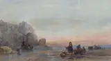 Coast scene, Evening by Henry Bright, watercolour, sold Feb 2022