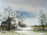 The Mill Stream by Ronald Folland, oil on canvas, sold Feb 2022