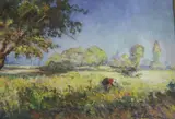 Untitled by Louis-Emile Charpenne, oil on board, sold Feb 2022