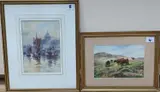St Paul's from The Thames by Henry Woods, watercolour, sold Feb 2022