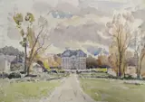 'Chateau de la Tour by Paul Ayshford Methuen, 4th Baron Methuen, 1944, watercolour, sold Feb 2022