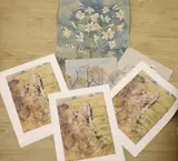 A group of assorted unframed works by Michael Lawrence Cadman, 1999, watercolor, sold Feb 2022