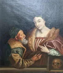 Roman Charity by W.P. Glenn, 1836, oil on canvas, sold Feb 2022