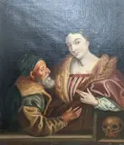 Roman Charity by W.P. Glenn, 1836, oil on canvas, sold Feb 2022