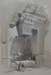 Coloured lithograph by David Roberts, lithograph, sold Feb 2022