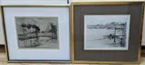 Chambre des Deputies by Eugène Béjot, etching, sold Feb 2022