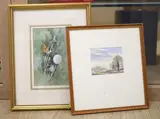 Comma' butterfly by Stephen Gayford, watercolour, sold Jan 2022