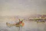 On The Arna, Italy by Arthur Legge, 1925, watercolour, sold Jan 2022