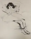 Drypoint etching by Jacques Villon, etching, sold Jan 2022