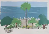 Villa by the sea by Paul Hogarth, lithograph, sold Jan 2022