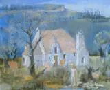 La Maison de la Colline by Pierre Lavarenne, oil on canvas, sold Jan 2022