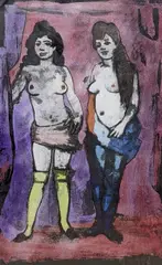 Untitled by Sidney d'Horne Shepherd, ink and watercolour, sold Jan 2022