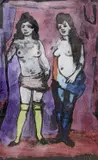Untitled by Sidney d'Horne Shepherd, ink and watercolour, sold Jan 2022