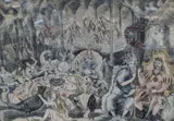 Orientem, 1945 by Maureen Black, ink and wash, sold Jan 2022