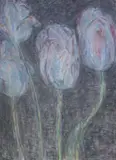 May Tulips' Pastel on Whatman paper Signed and dated 1986 76 x 56cm by Leonard McComb, 1986, Pastel on Whatman paper, sold Jan 2022