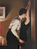 Night-time Geometry by Jack Vettriano, print, sold Jan 2022