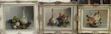 Still lifes of flowers and fruit by William Maxwell Reekie, c.1960, oil, sold Jan 2022
