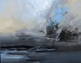 White light and silence' , 1986 by David Voigt, acrylic on canvas, sold Jan 2022