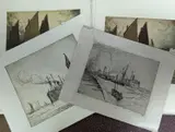 S.S.Ansonia by Nelson Dawson, etching, sold Jan 2022