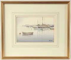 Dead Calm by Peter Toms, watercolor, sold Aug 2023