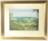 Over the Stile to Distant Hills by Andrew Dandridge, watercolor, offered Aug 2023