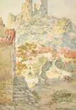 Domerat Haute Loire by Thomas M. Rooke, watercolour, offered Aug 2023