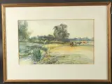 Nr Leatherhead by Robert William Arthur Rouse, watercolour, offered Aug 2023