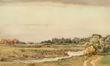 Windsor Castle from the Water Meadows by Alec Carruthers Gould, watercolour, offered Aug 2023