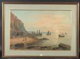 Inlet on the Scour, Whitby by John F. Branegan, watercolour, offered Aug 2023