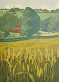 The Cell Farm by Simon King, 1982, print, sold Aug 2023