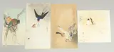 BIRDS AND FLOWERS; four early 20th century Japanese woodblock prints, (4) by Ohara Koson, print (other), sold Aug 2023