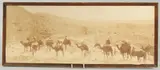 A LANDSCAPE PHOTOGRAPH TAKEN FROM THE NORTHEN AFRICAN WADI (VALLEY), framed, unglazed, image 22cm, x 56.5cm by Alexandre Bougault, PHOTOGRAPH, sold Aug 2023