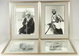 Cbe, dso, fras, (british, 1910-2003): four original hand-finished by Wilfred Thesiger, photograph, sold Aug 2023