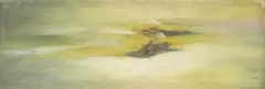 Indian, Untitled Landscape by Ram Kumar, oil on canvas, offered Jul 2023