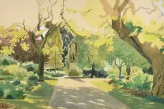The Chelsea Physic Garden by John Doyle, watercolour, sold Jul 2023
