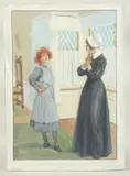 I like my hair frizzy waggy by Gordon Browne, watercolour and gouache, sold Jul 2023